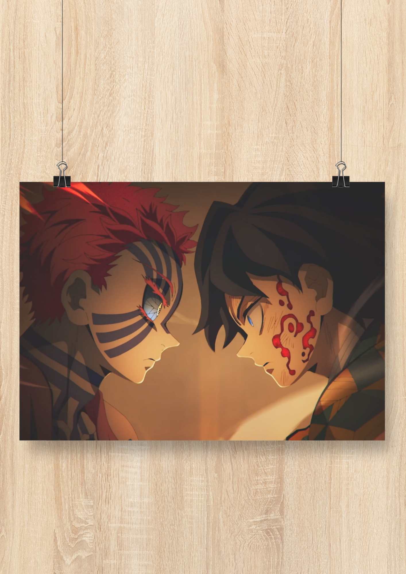 akaza-vs-giyu-style-2-poster-demon-slayer
