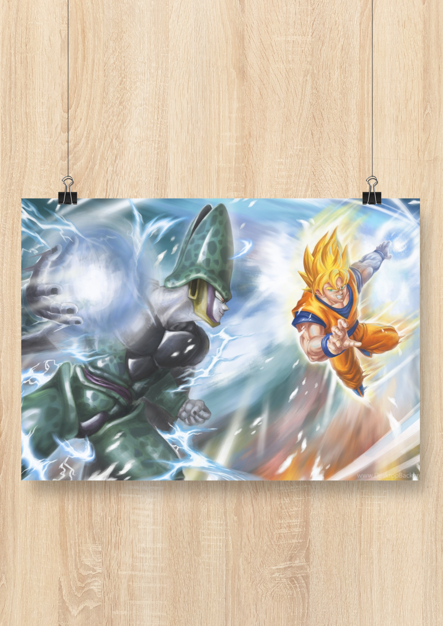 dragon-ball-z-goku-vs-cell-battle-poster